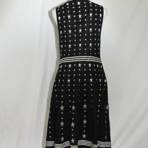 Sweater Dress Black Midi with Silver Sparkle Stars Torrid Womens Size 2 GUC - Picture 5 of 5